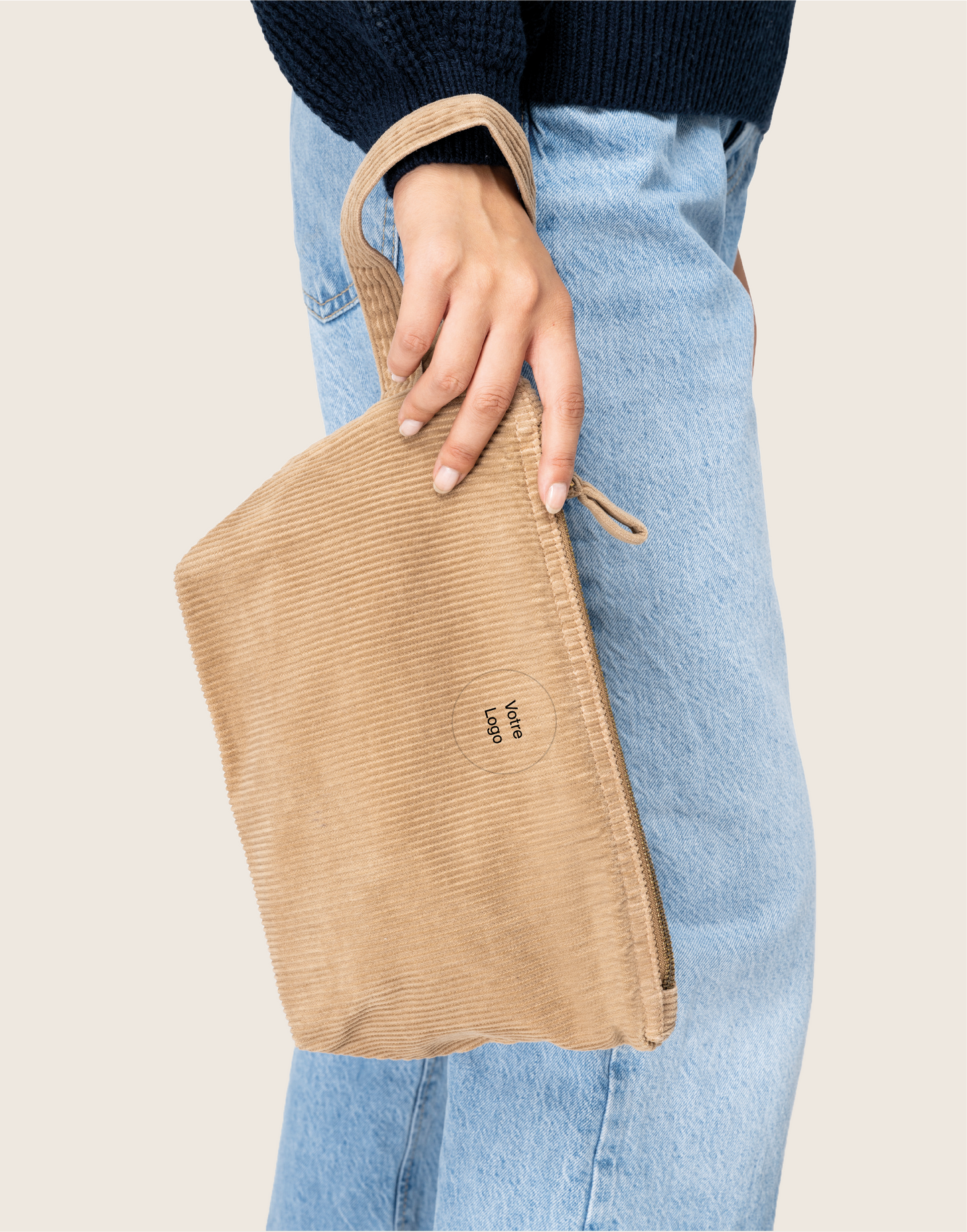 La Pochette en velours côtelé biologique