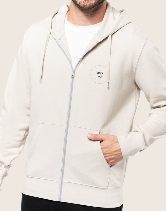 Le hoodie recyclé zippé